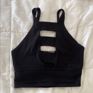 Black crop top